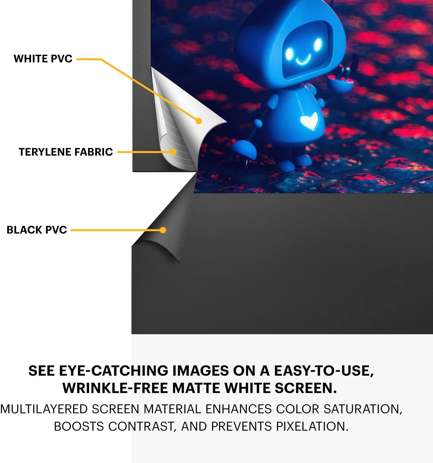 image:imageKodak Portable Projector Screen 100 Indoor amp Outdoor 169 Video Projection Surface amp Stand with Carry Handle 1080p 4K8K UHD 3D amp HDR Ready Fast Setup for Movies Office Presentations amp More