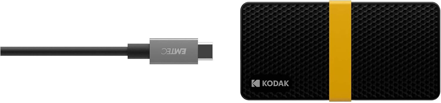 image:imageKodak Portable SSD X200 1TB with USBC 31 Gen 2 10 Gbps1TB