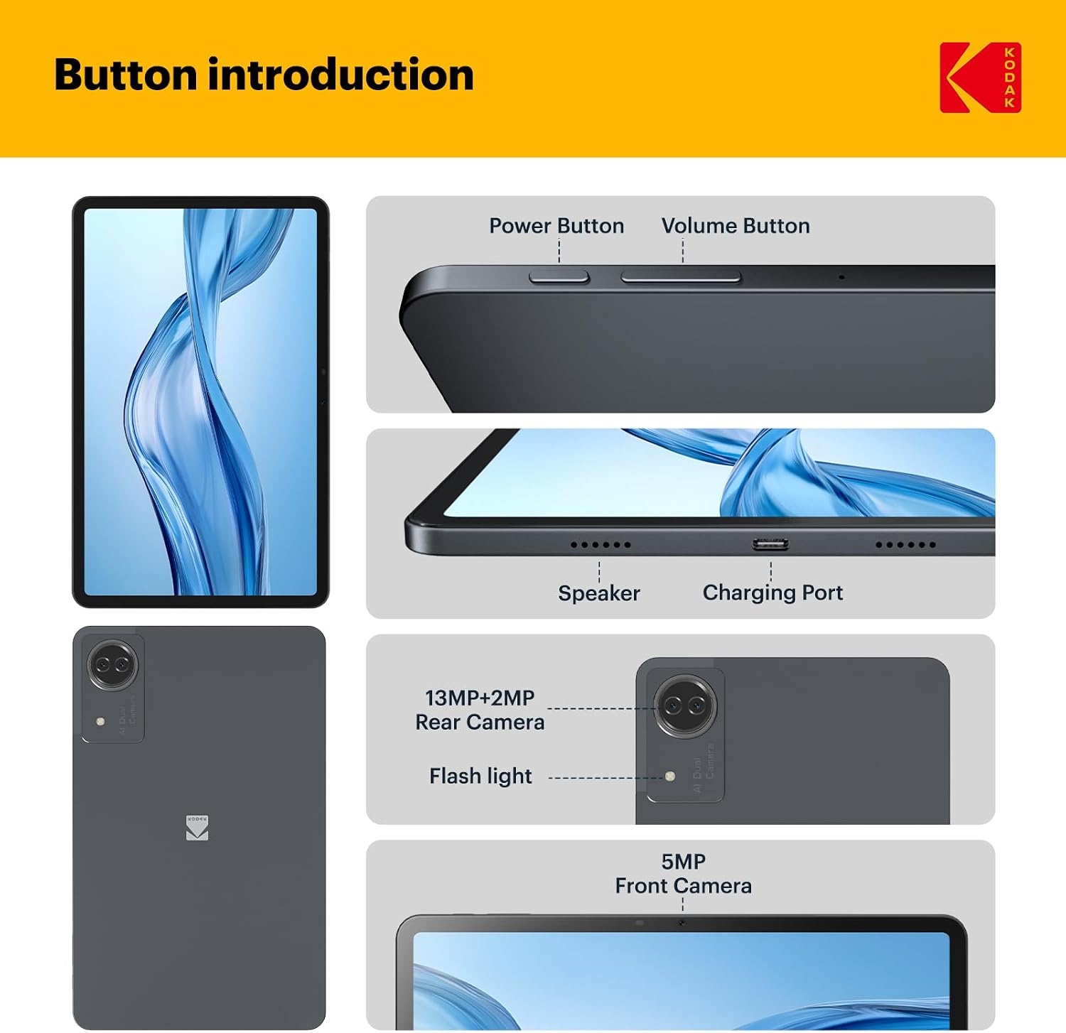 image:imageKodak Tablet K12 12 FHD 128GB Android Tablet OctaCore 2000 1200 FHD Display 1234456