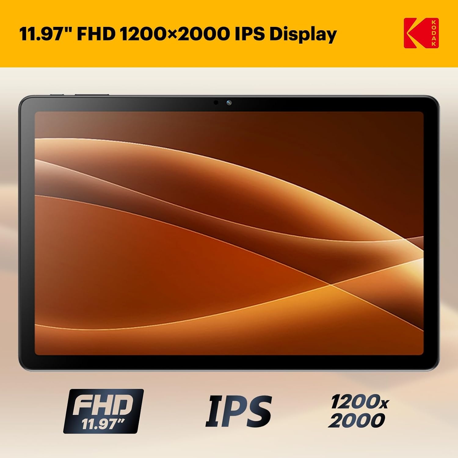 image:imageKodak Tablet K12 12 FHD 128GB Android Tablet OctaCore 2000 1200 FHD Display 1234456