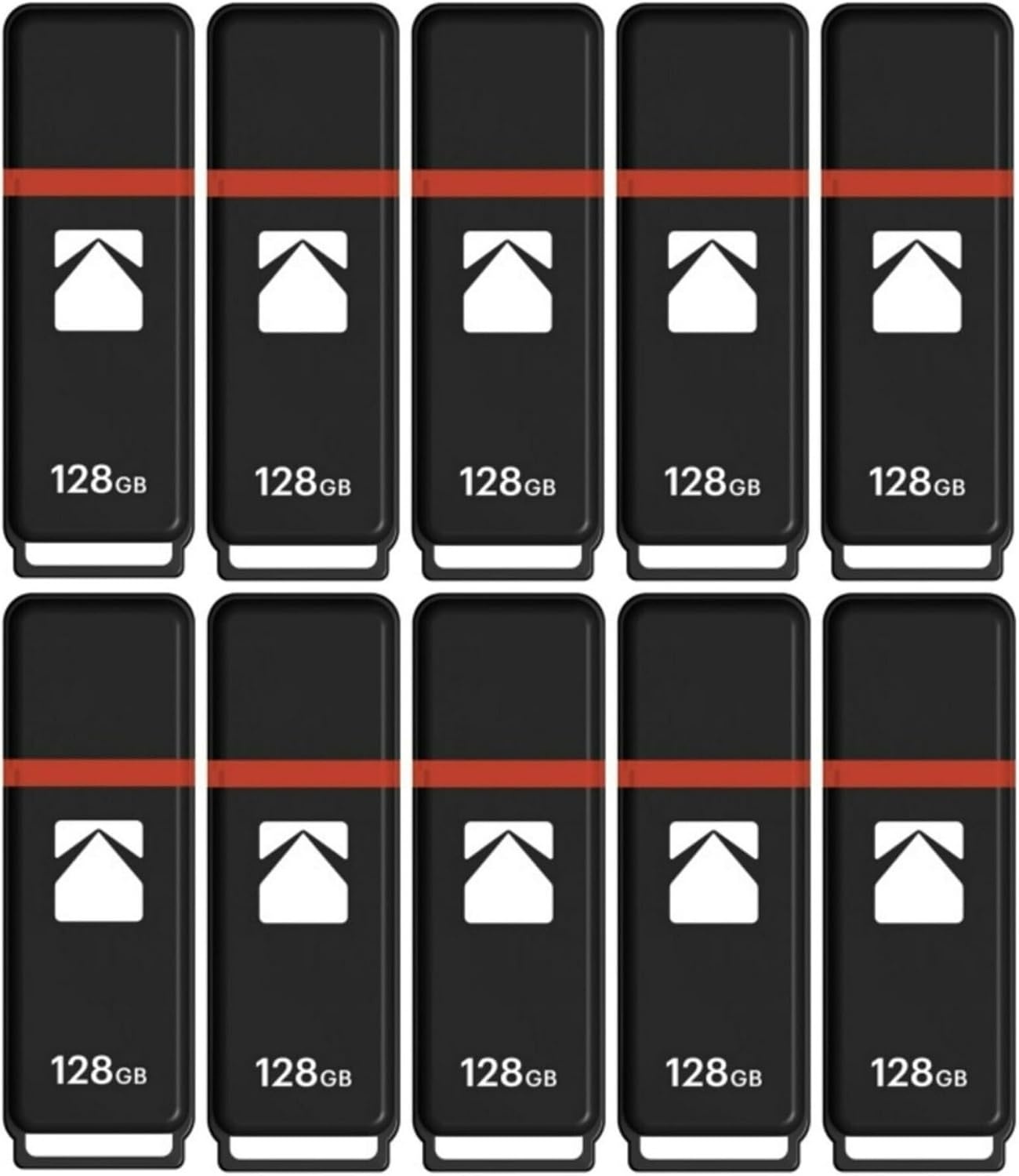 image:imageKodak USB20 K100 32GB USB Flash Drive 50PackRed