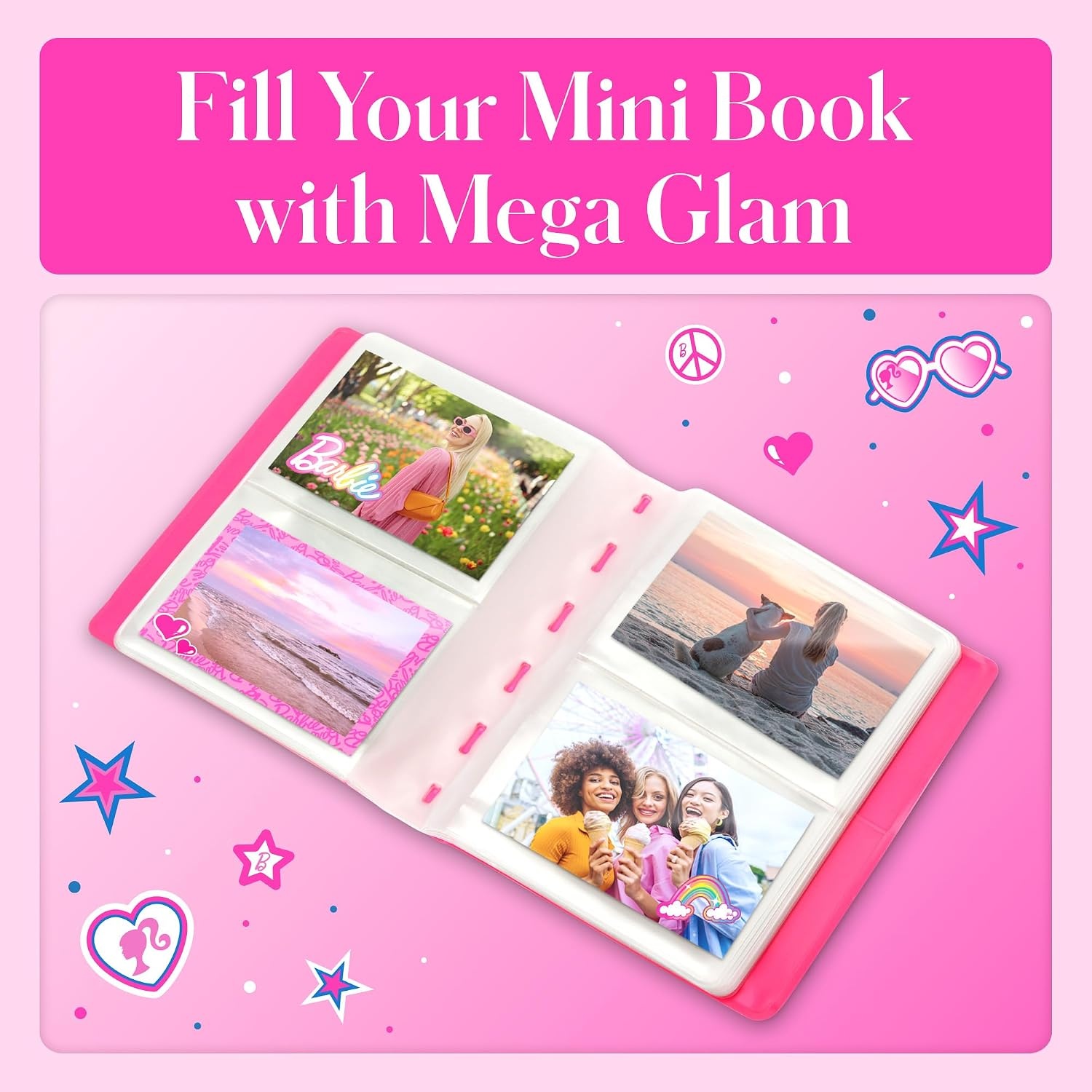 image:imageKodak x Barbie Printomatic FullColor Instant Print Digital Camera Barbie Deluxe Bundle Iconic Style Barbie Deluxe Camera Case Barbie Photo Album Zink Paper 20 SheetsIconic Style