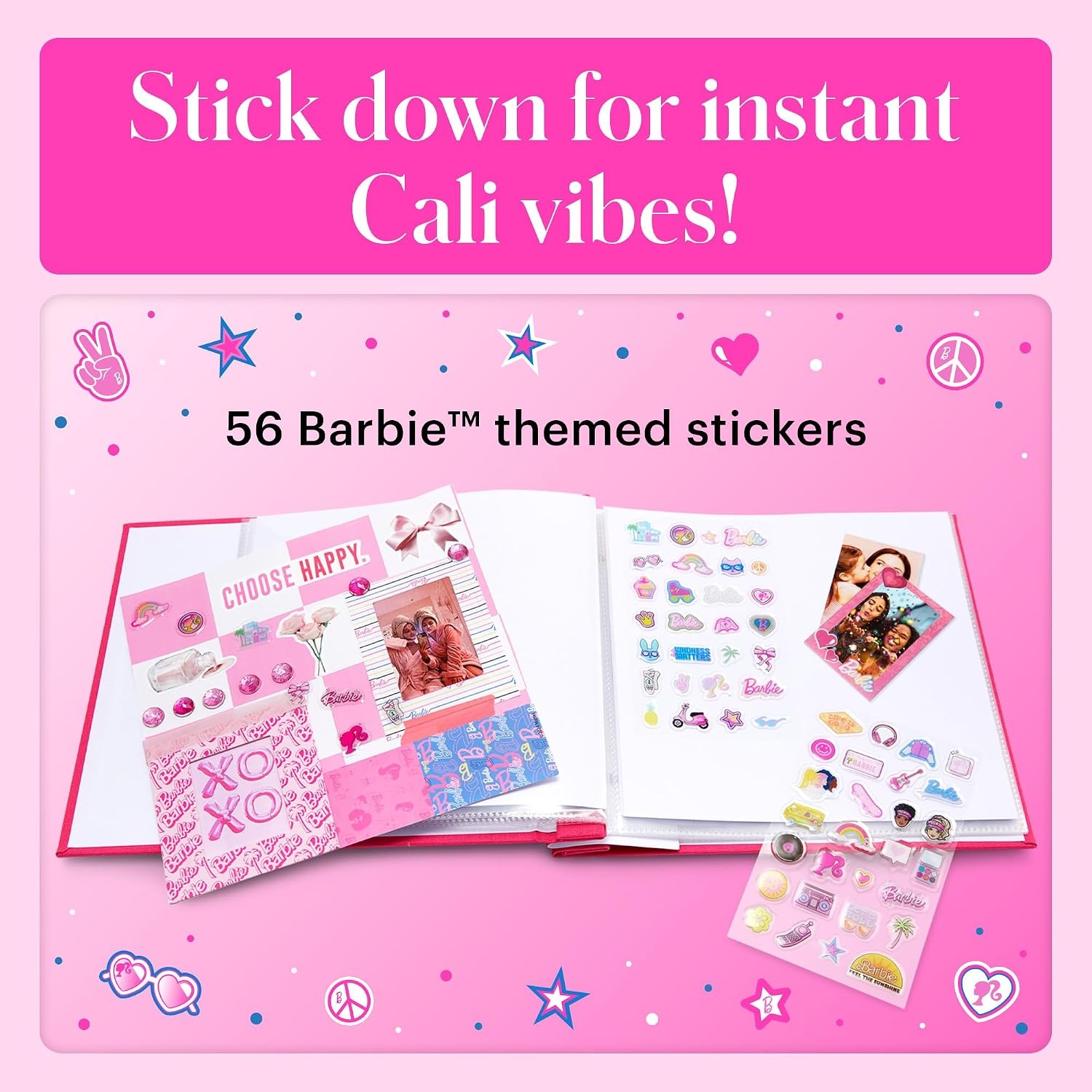 image:imageKodak x Barbie Step Slim Wireless Instant Portable Photo Mobile Printer Gift Bundle Signature Style Barbie Camera Case Photo Album Sticker amp Hanging Frames 50 Stickers Zink Paper 20 SheetsBarbie Iconic