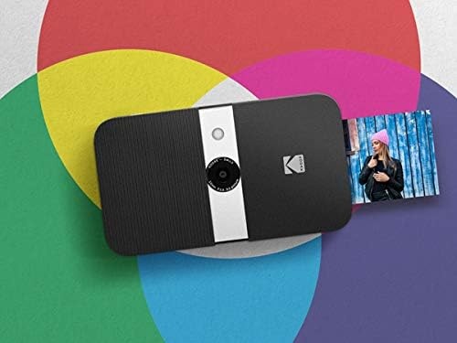 image:imageZink Kodak Smile Instant Print Digital Camera WhiteYellow Photo Frames Bundle with Soft CaseBlack
