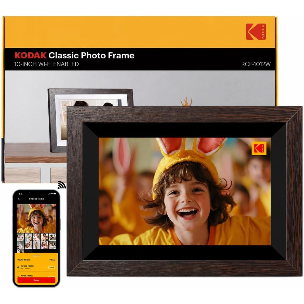 image:imageKODAK 101 Inch WiFi Digital Picture Frame with 32GB Storage Electronic Smart Digital Photo Frame 1280x800 IPS Touch Screen AutoRotate Share Moments Instantly Gifts for Women Mothers Day ChristmasBlack