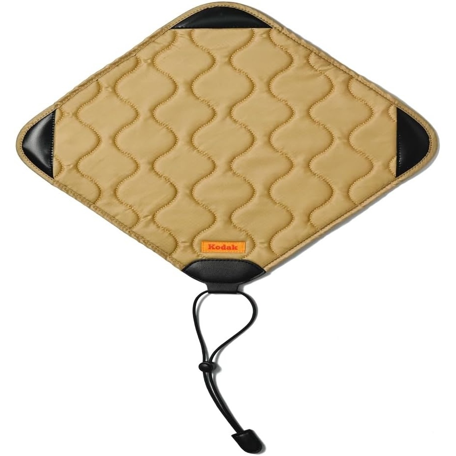 image:imageKODAK Camera Wrap Size M 31x31cm WaterResistant AntiScratching and DustFree Protective Cloth for Mirrorless Camera Compact Camera Prime Lens Light Grey ONE ItemKhaki