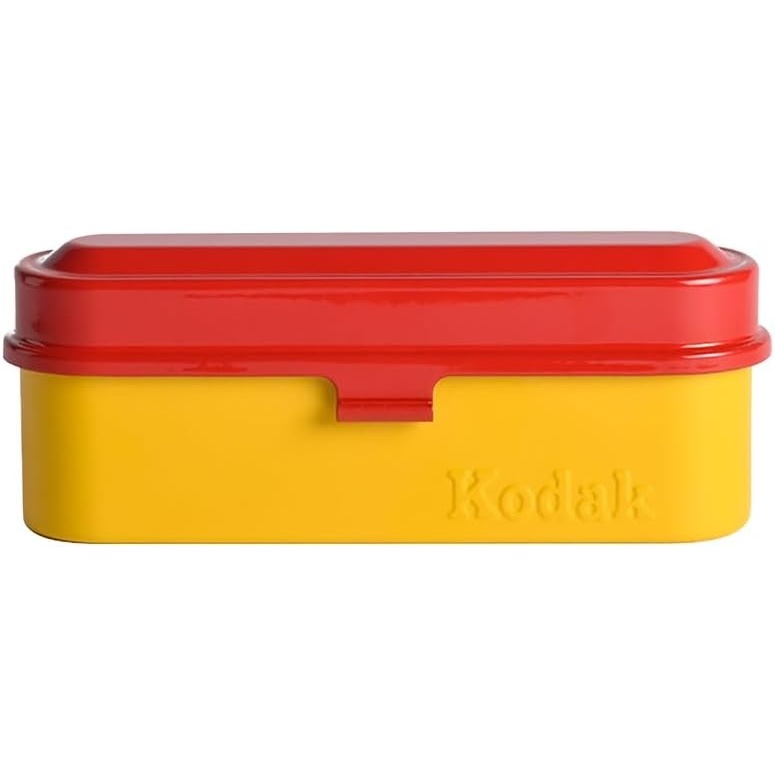 image:imageKODAK Film Case for 5 Rolls of 35mm Films Compact Retro Steel Case to Sort and Safeguard Film Rolls Film is not Included RedRed
