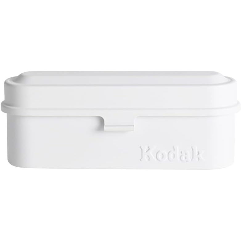 image:imageKODAK Film Case for 5 Rolls of 35mm Films Compact Retro Steel Case to Sort and Safeguard Film Rolls Film is not Included RedWhite