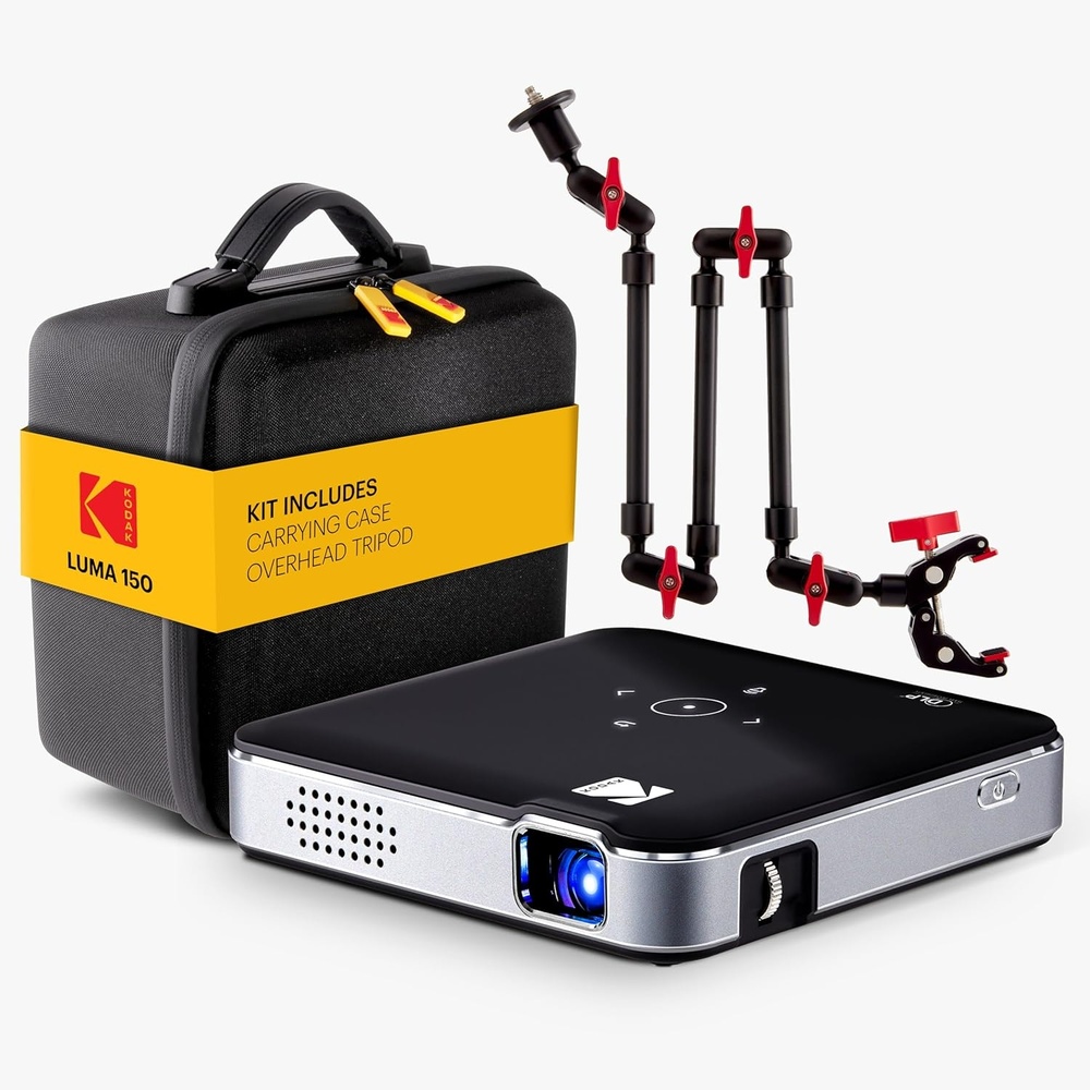 image:imageKODAK Luma 150 Kit 2 Mini Projector Portable Projector 120 Screen BlackBlack
