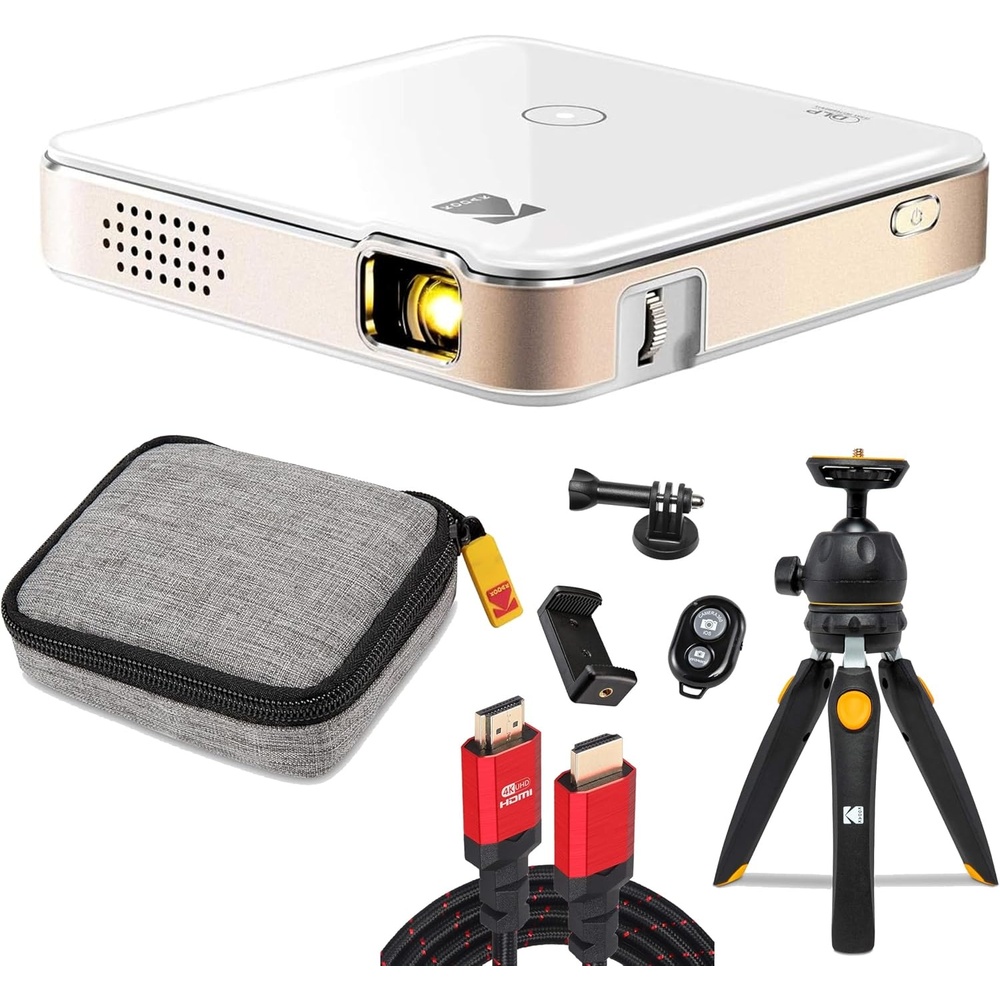 image:imageKODAK Luma 150 Ultra Mini Pocket Pico Projector Built in Rechargeable Battery amp Speaker 1080P Support Portable Wireless LED DLP Video Projector with Travel Case Kodak 9 Tripod amp 6FT HDMI Cable