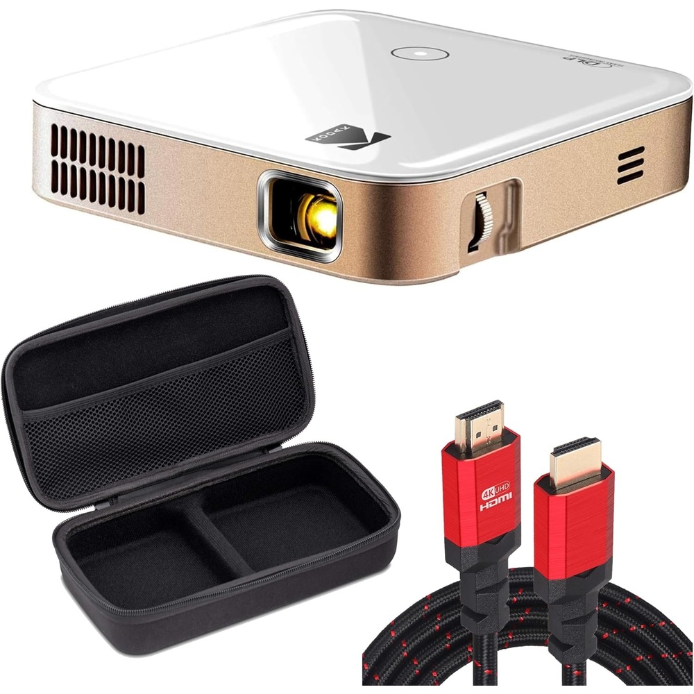 image:imageKODAK Luma 350 Portable Smart Projector w Luma App  Ultra HD Video Projector with Carrying Travel Case amp 6FT HDMI Cable  w Streaming Apps WiFi Mirroring Remote Control amp CrystalClear Imaging