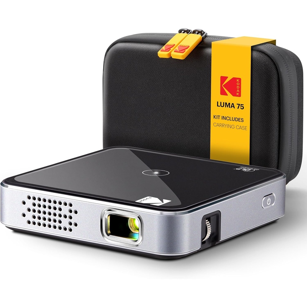 image:imageKODAK Luma 75 Mini Portable Projector 1080p HD DLP 2 Hour Runtime Black