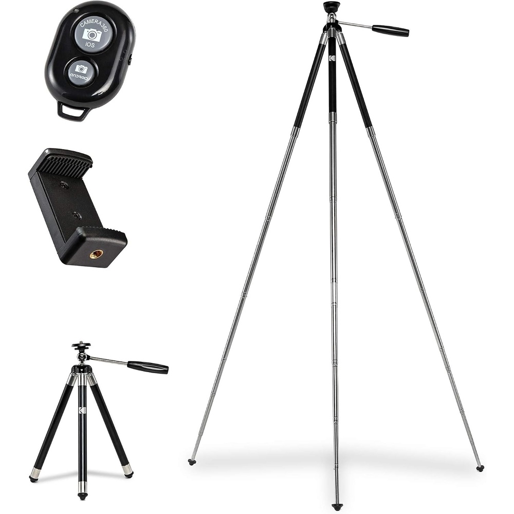 image:imageKODAK PhotoGear 42Inch Phone amp Camera Tripod Bluetooth Remote