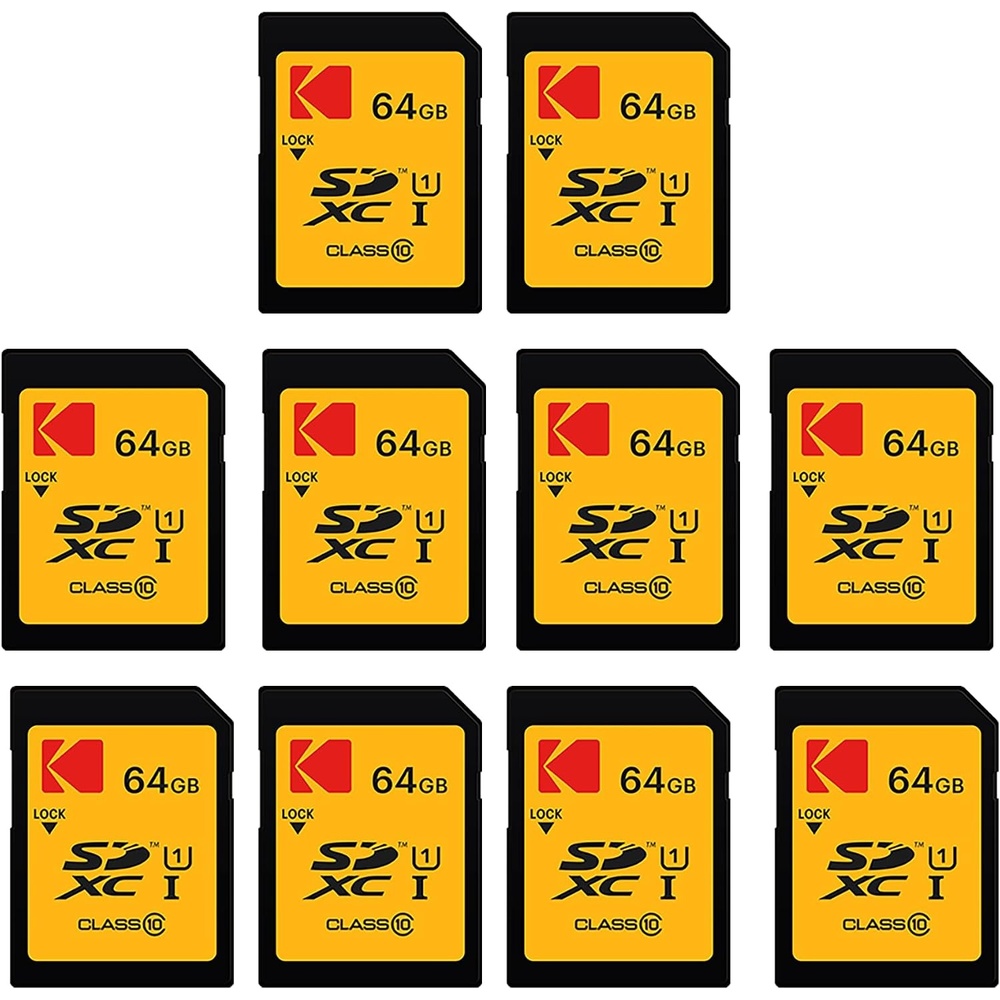 image:imageKodak 32GB 10Pack SDHC Card UHSI U1 V10 Premium up to 85MBs Read Speed for Full HD Video and HighResolution Pictures Compatible with SDHC Standard 10Pack64GB