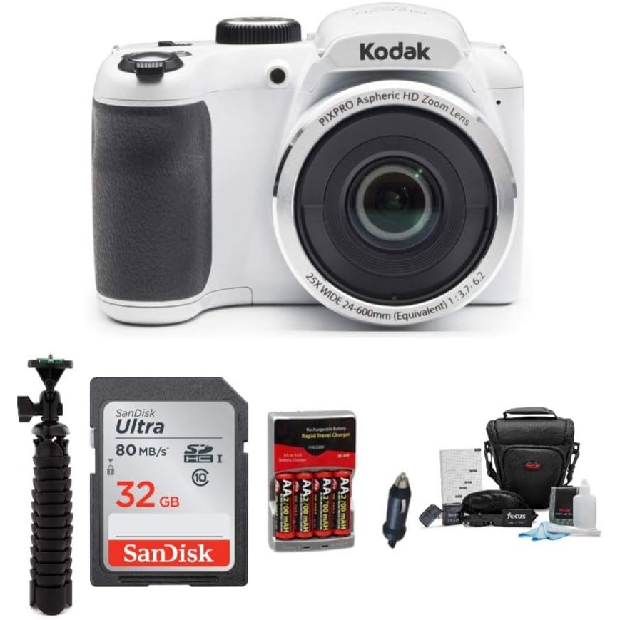 image:imageKodak PIXPRO AZ252 Digital Camera White Bundle