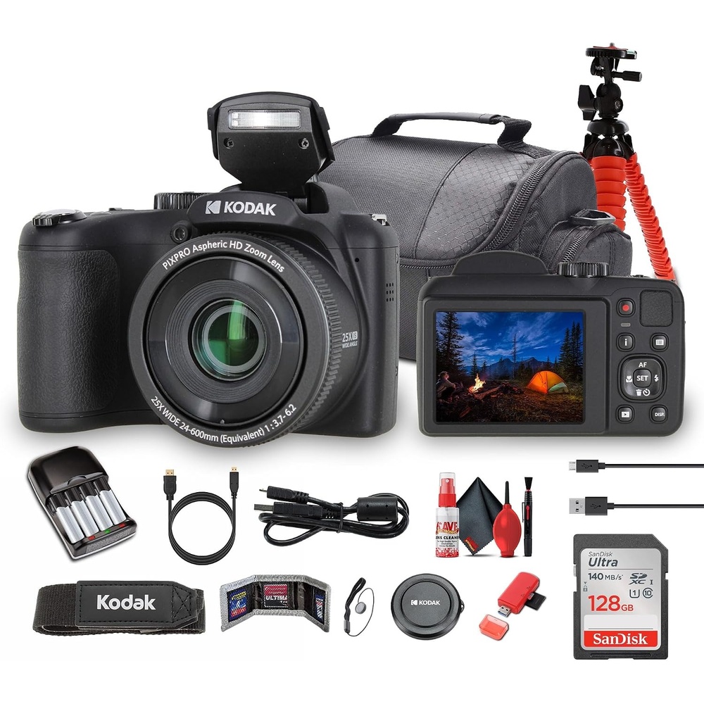 image:imageKodak PIXPRO AZ255 Digital Camera AZ255BK Case Bundle