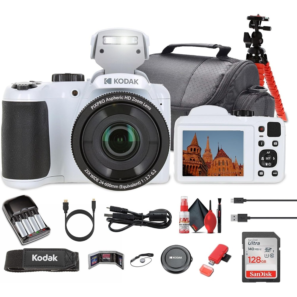 image:imageKodak PIXPRO AZ255 Digital Camera AZ255WH Case Bundle