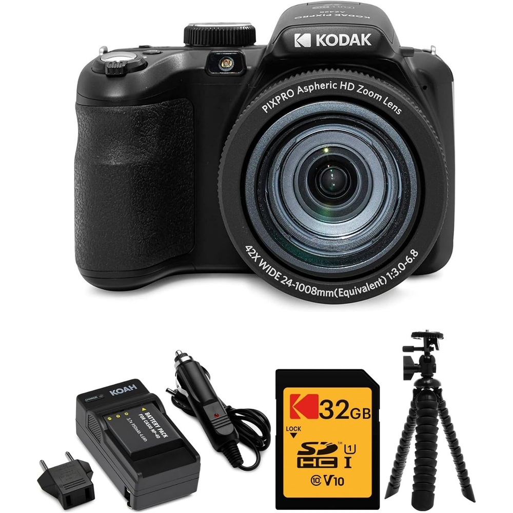 image:imageKodak PIXPRO AZ425 Astro Zoom 20MP Digital Camera Bundle Black