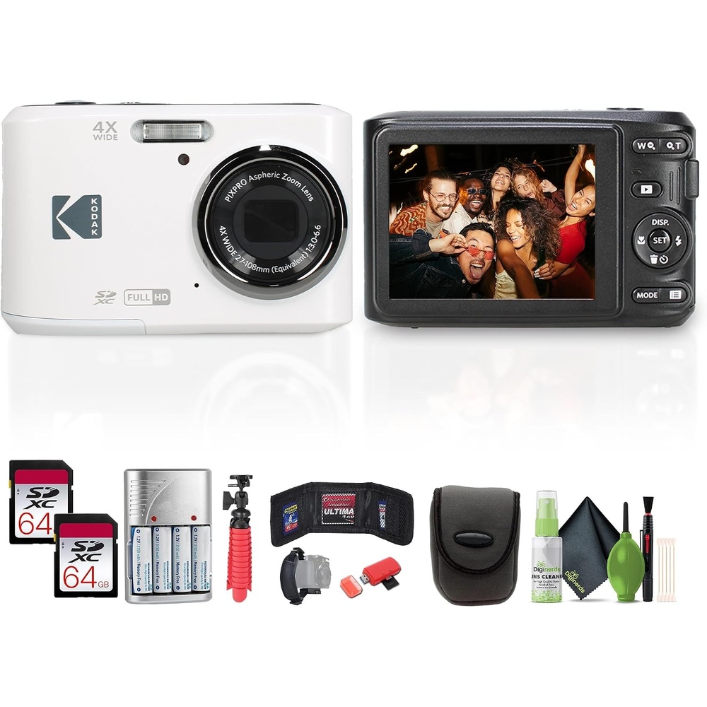 image:imageKodak PIXPRO FZ45 Digital Camera Case White Bundle