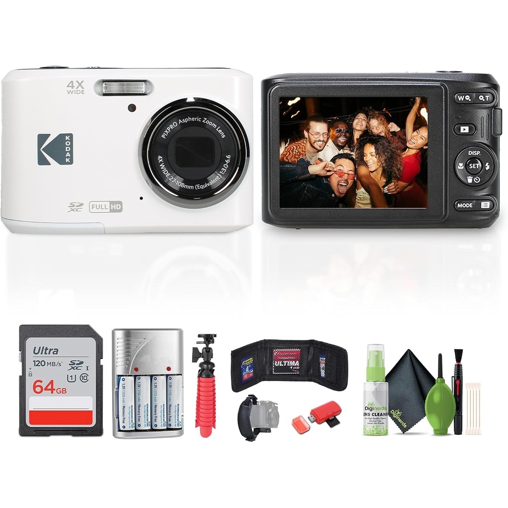 image:imageKodak PIXPRO FZ45 Digital Camera  Tripod White Bundle