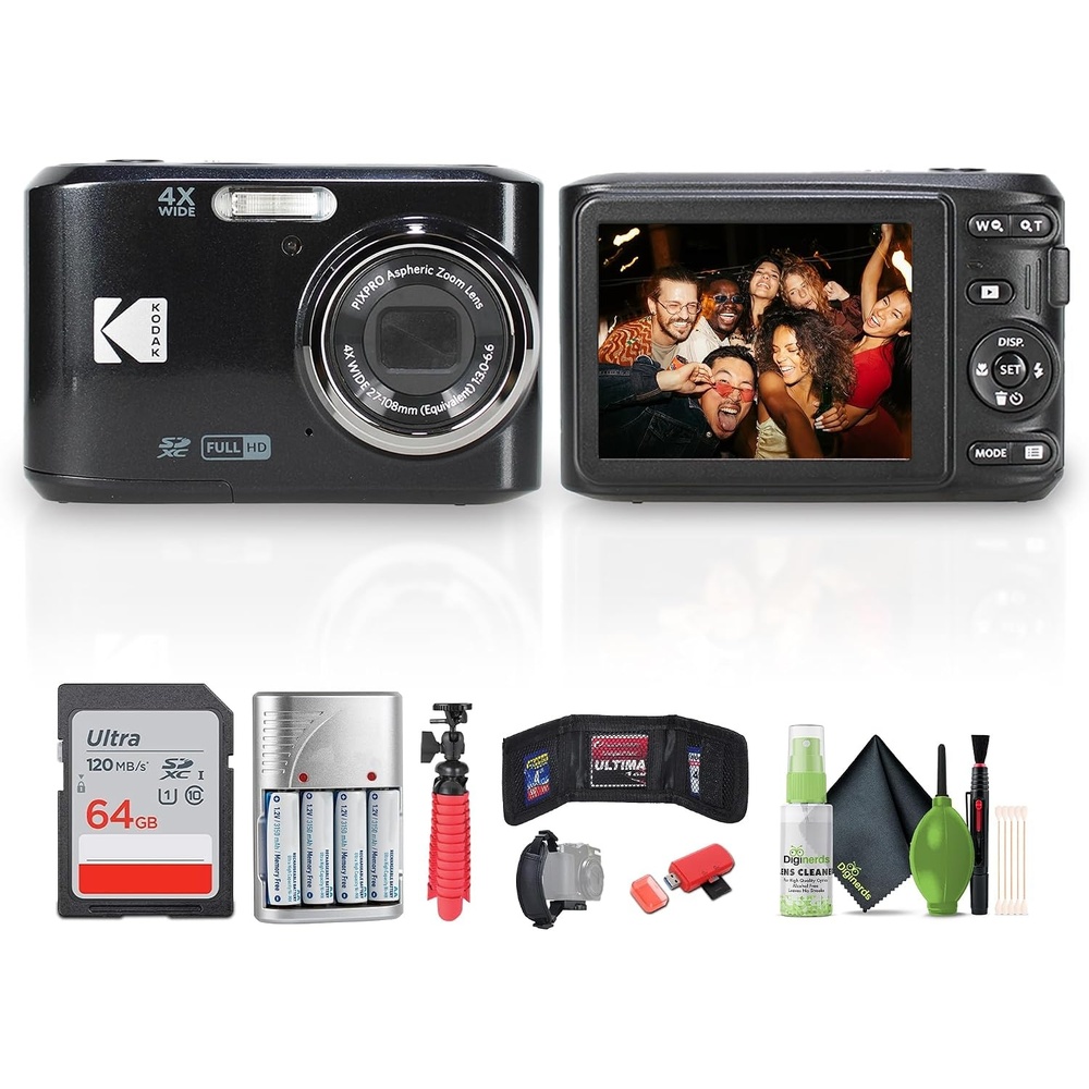 image:imageKodak PIXPRO FZ45 Digital Camera Black Bundle