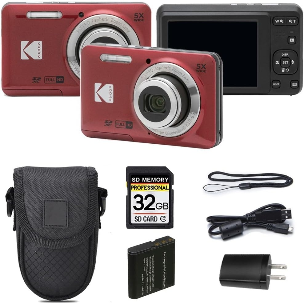 image:imageKodak PIXPRO FZ55 Digital Camera BlueRed