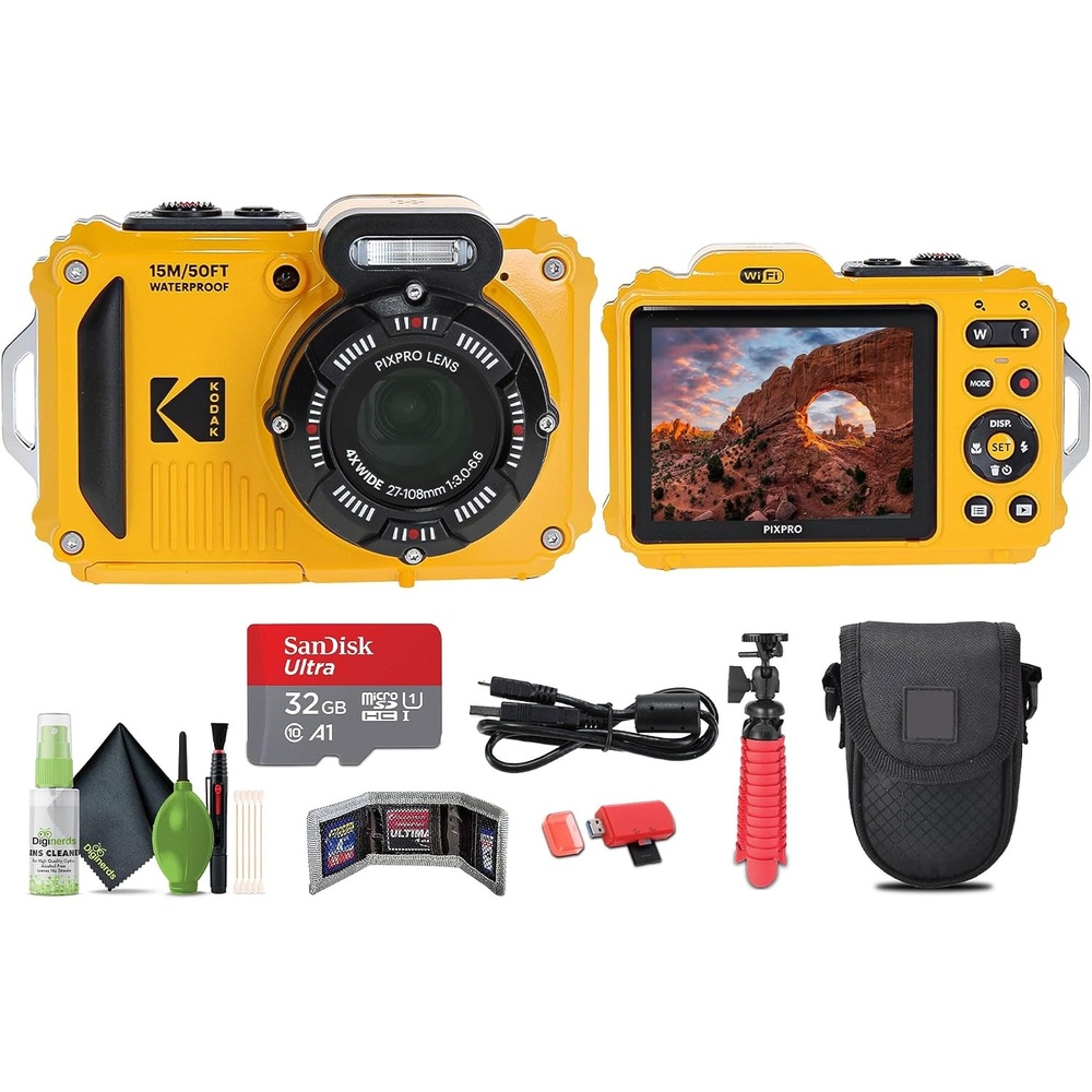 image:imageKodak PIXPRO WPZ2 16MP 4X Zoom Digital Camera Red BundleYellow