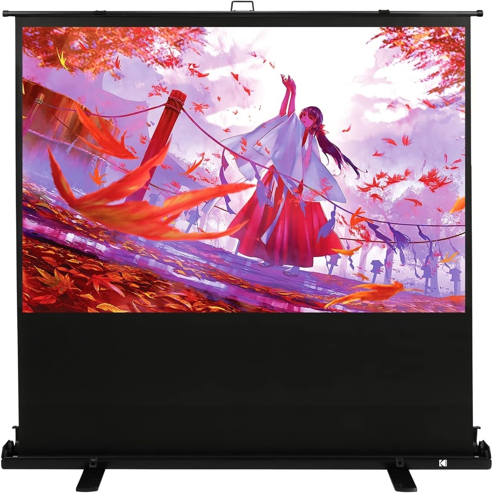 image:imageKodak Portable Projector Screen  100 Indoor amp Outdoor 169 Video Projection Surface amp Stand with Carry Handle  1080p 4K8K UHD 3D amp HDR Ready  Fast Setup for Movies Office Presentations amp More