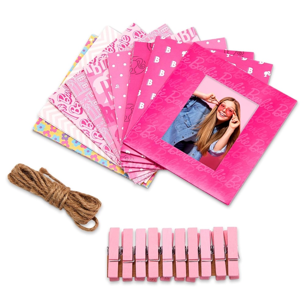 image:imageKodak x Barbie Soft Case with Zipper Closure and Crossbody Shoulder Bag Pink Compatible with Printomatic Camera or Step Slim Photo PrinterSquare Frames