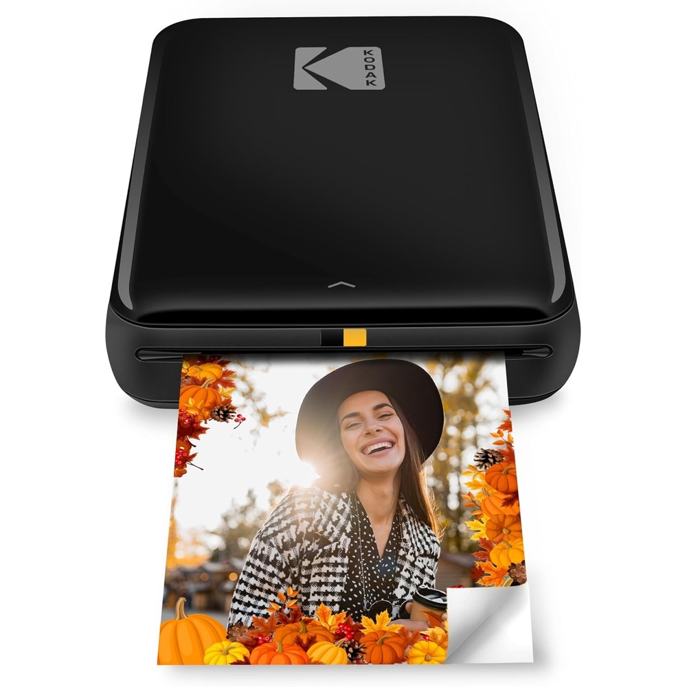 image:imageKodak x Barbie Step Slim Wireless Instant Portable Photo Mobile Printer Gift Bundle Signature Style Barbie Camera Case Photo Album Sticker amp Hanging Frames 50 Stickers Zink Paper 20 SheetsBlack
