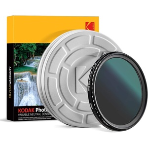 KODAK 37mm Fader Variable ND Filter | Variable Range ND2-2000 Neutral Density Filter, Prevent Overexposure w/Shallow Depth of Field, Capture Motion Blur, Slim, Nano 18-Layer Multi-Coated Glass(62MM)