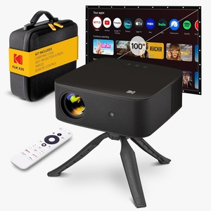 KODAK Flik X20 1080p Smart Projector Kit, Mini Projector, White, Small(Black)