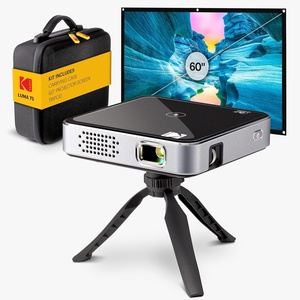 KODAK KPJS75 Mini Portable Projector, Outdoor Projector, 1080p HD, White(Black)
