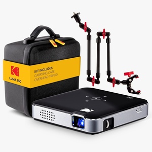 KODAK Luma 150 Kit 2 Mini Projector, Portable Projector, 120″ Screen, Black(Black)