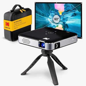 KODAK Portable Mini Projector with Screen, Luma 150 Kit Type 4, White(Black)
