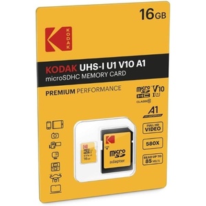 Kodak 32GB Class 10 UHS-I U1 MicroSDHC Card with Adapter 10x Write Speed(Black)