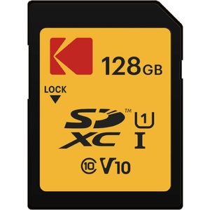 Kodak SDXC Card 128GB UHS-I U1 V10 Premium, up to 85MB/s Read Speed, for Full HD Video and High-Resolution Pictures, Compatible with SDXC Standard – EKMSD128GXC10K(128GB)