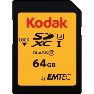 Kodak SDXC Card 64GB UHS-I U3 V30 Ultra – Up to 95MB/s Max Read Speed – Write Speed 85MB/s Max – Storage of 4K Ultra HD Videos and HD Photos – SD Card(64GB)