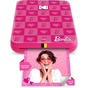 Kodak x Barbie Step Slim Wireless Instant Portable Photo Mobile Printer Gift Bundle (Signature Style)+ Barbie Camera Case, Photo Album, Sticker & Hanging Frames, 50 Stickers + Zink Paper (20 Sheets)(Barbie Iconic)