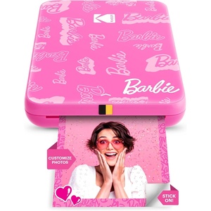 Kodak x Barbie Step Slim Wireless Instant Portable Photo Mobile Printer Gift Bundle (Signature Style)+ Barbie Camera Case, Photo Album, Sticker & Hanging Frames, 50 Stickers + Zink Paper (20 Sheets)(Barbie Signature)
