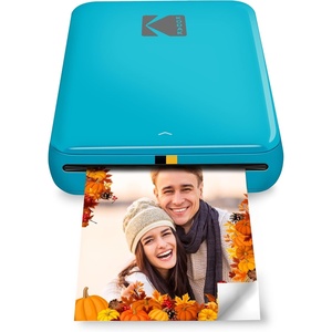 Kodak x Barbie Step Slim Wireless Instant Portable Photo Mobile Printer Gift Bundle (Signature Style)+ Barbie Camera Case, Photo Album, Sticker & Hanging Frames, 50 Stickers + Zink Paper (20 Sheets)(Blue)