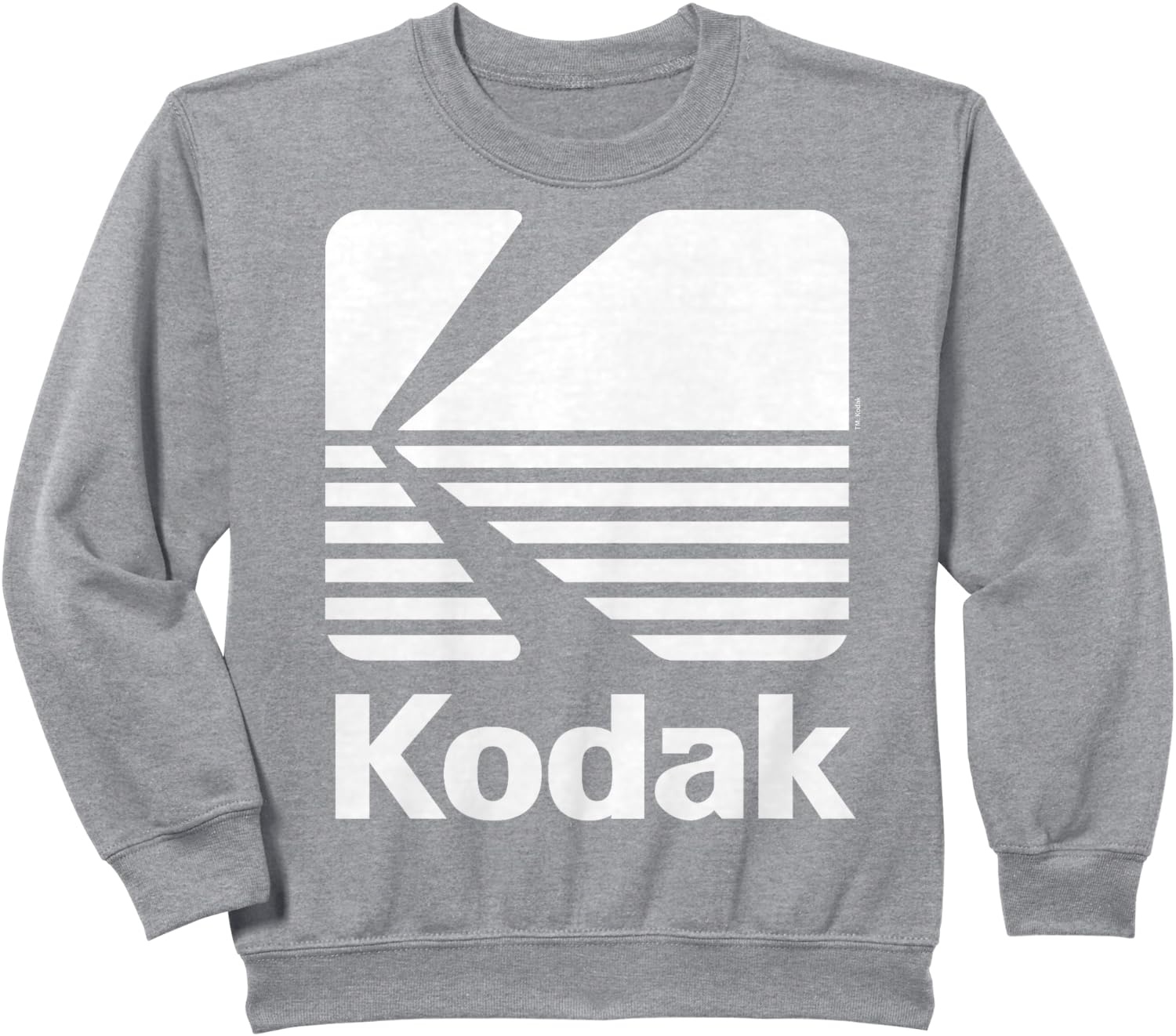 image:image80s Vintage Kodak Logo White SweatshirtHeather Grey