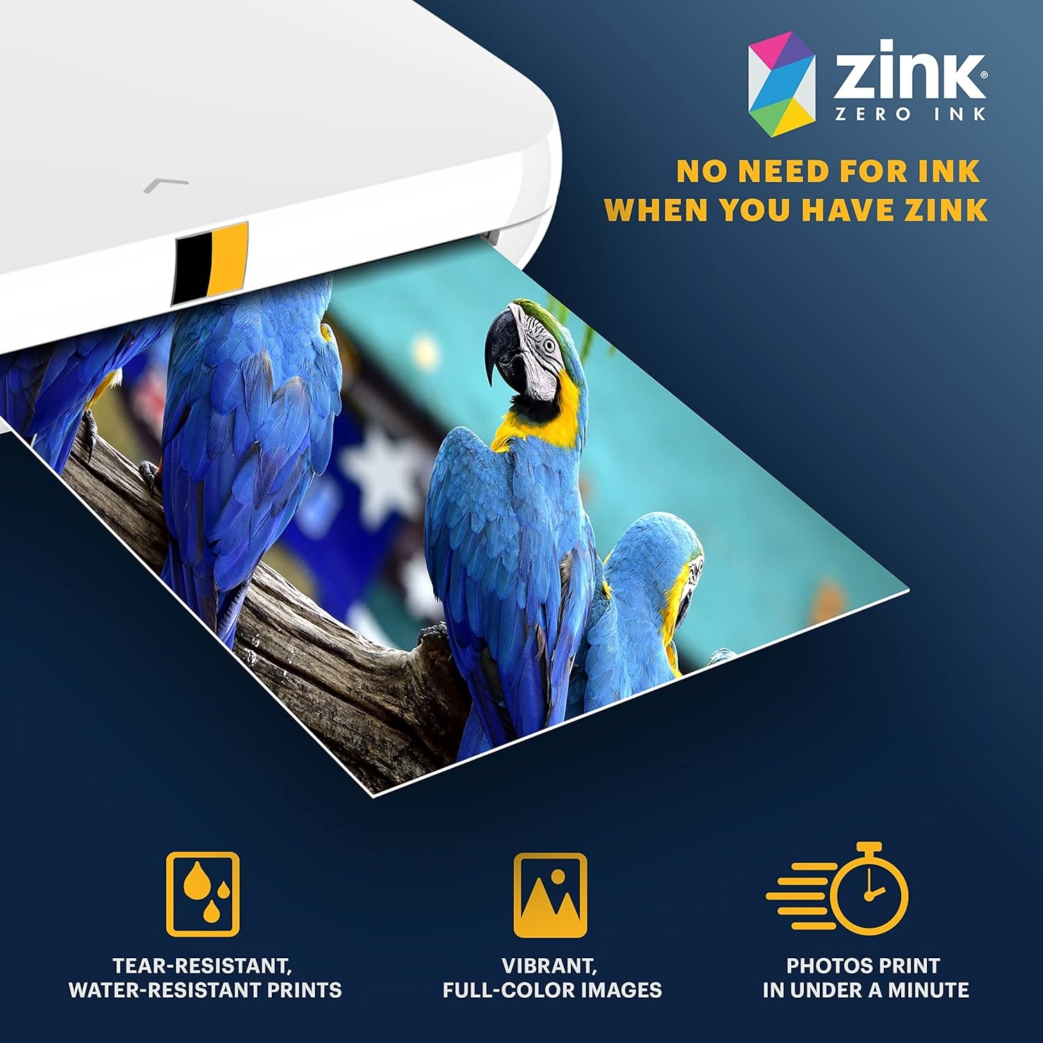 image:imageKODAK 2x3 Premium StickyBacked ZINK Photo Paper 100 Sheets Compatible With Kodak Step Step Slim Printomatic Printomatic Smile Step Touch100 Sheets