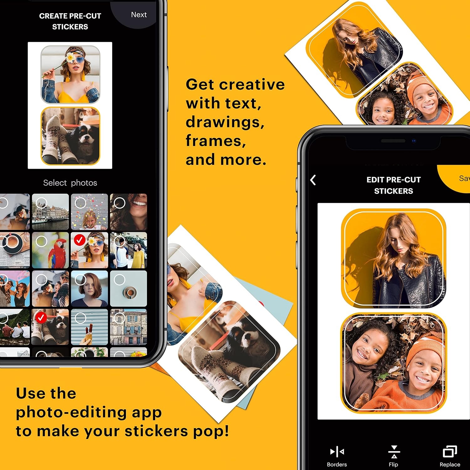 image:imageKODAK 2x3 Premium StickyBacked ZINK Photo Paper 100 Sheets Compatible With Kodak Step Step Slim Printomatic Printomatic Smile Step Touch30 Sheets