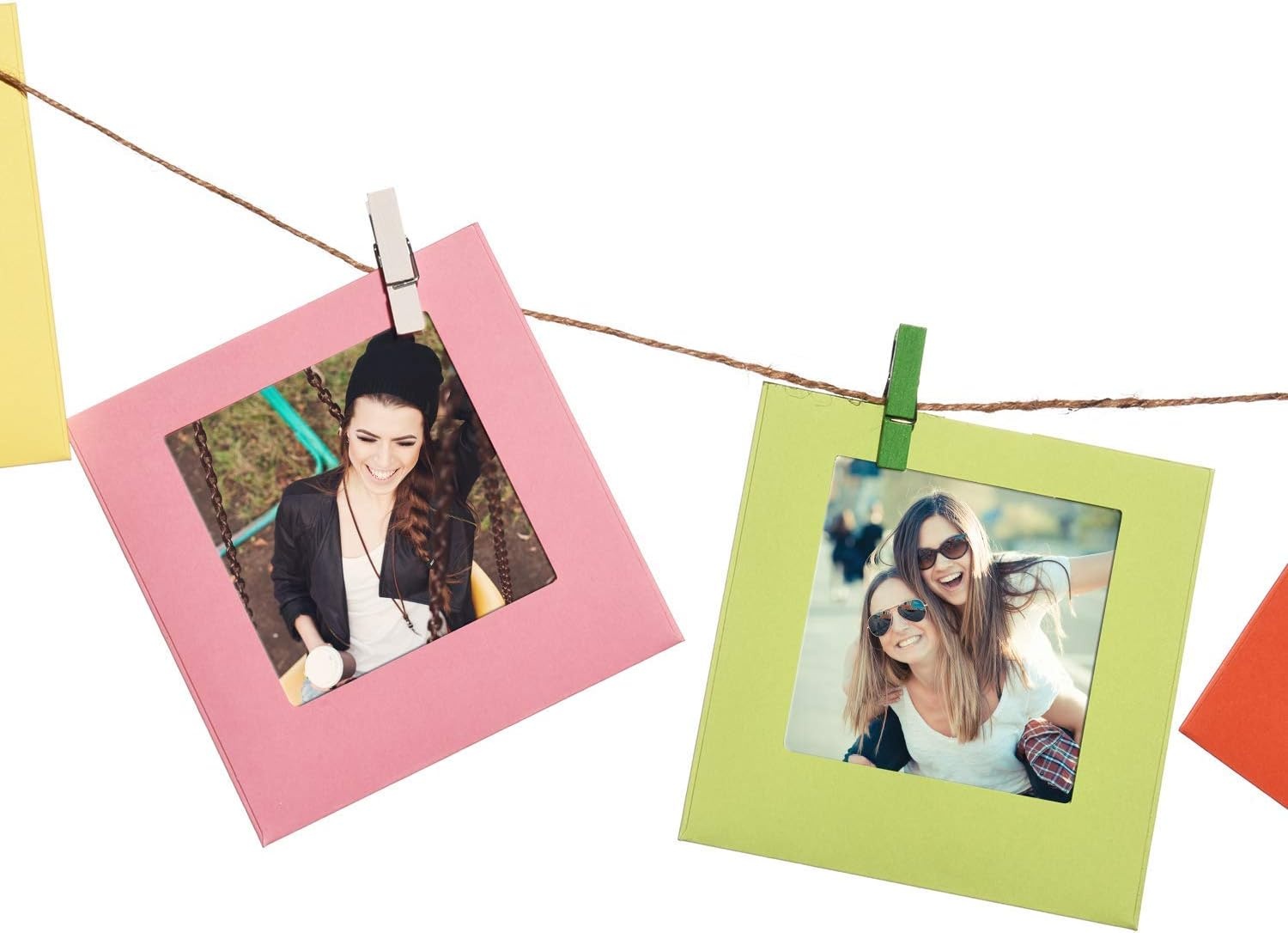 image:imageKODAK 2x3 Premium Zink Photo Paper 50 Sheets Colorful Square Hanging Photo Frames Photo Album Compatible PrintomaticBundle wFrame and Album