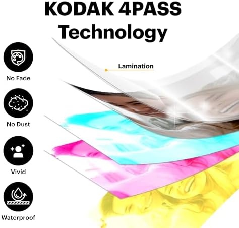 image:imageKODAK 4PASS 3x3 Cartridge Refill 60 Sheets Mini 3 amp Mini Shot 3120 Pack