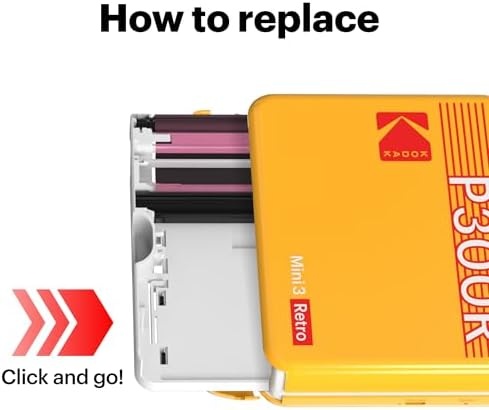 image:imageKODAK 4PASS 3x3 Cartridge Refill 60 Sheets Mini 3 amp Mini Shot 3120 Pack