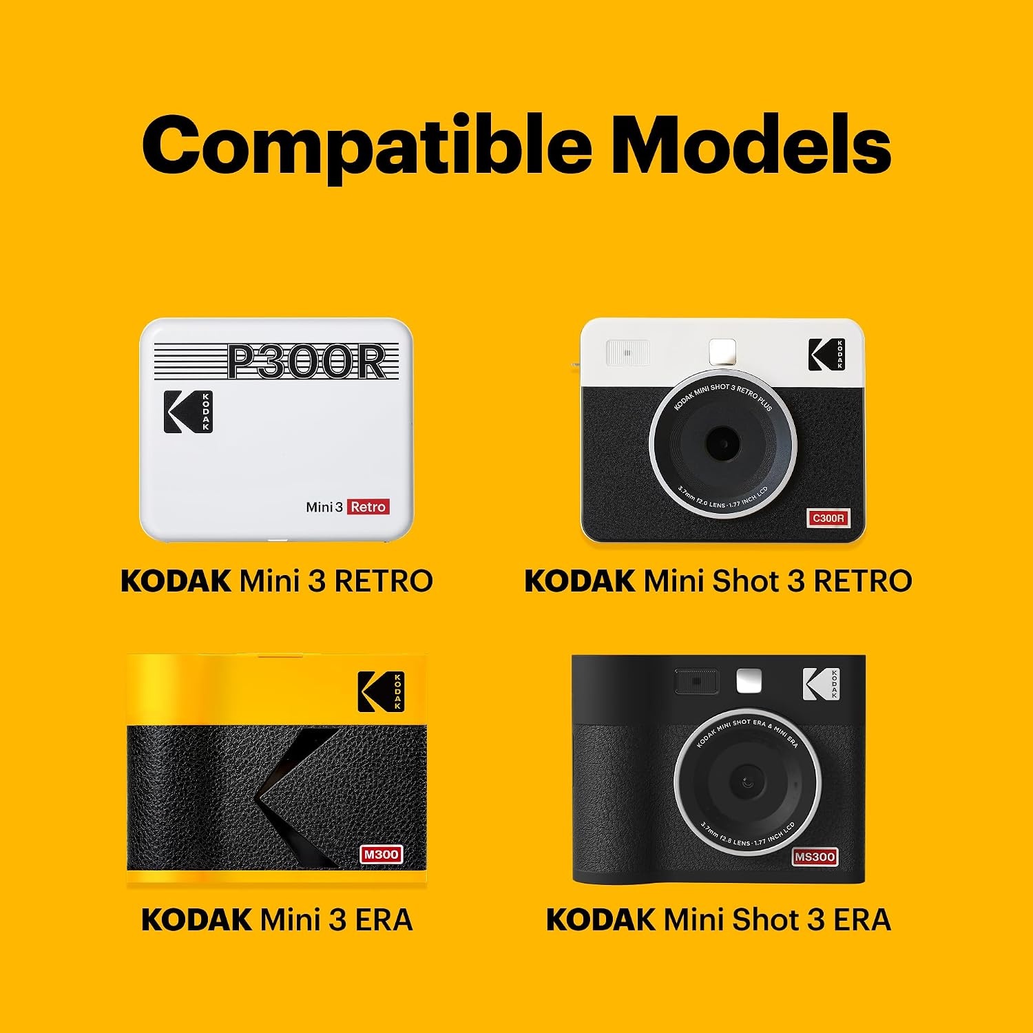 image:imageKODAK 4PASS 3x3 Cartridge Refill 60 Sheets Mini 3 amp Mini Shot 360 Pack