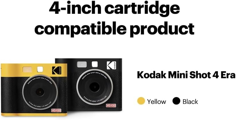 image:imageKODAK 4PASS Film Cartridge 4 x 4 inch 120 Sheets for Kodak Mini Shot 4 ERA Instant Camera and Photo Printer
