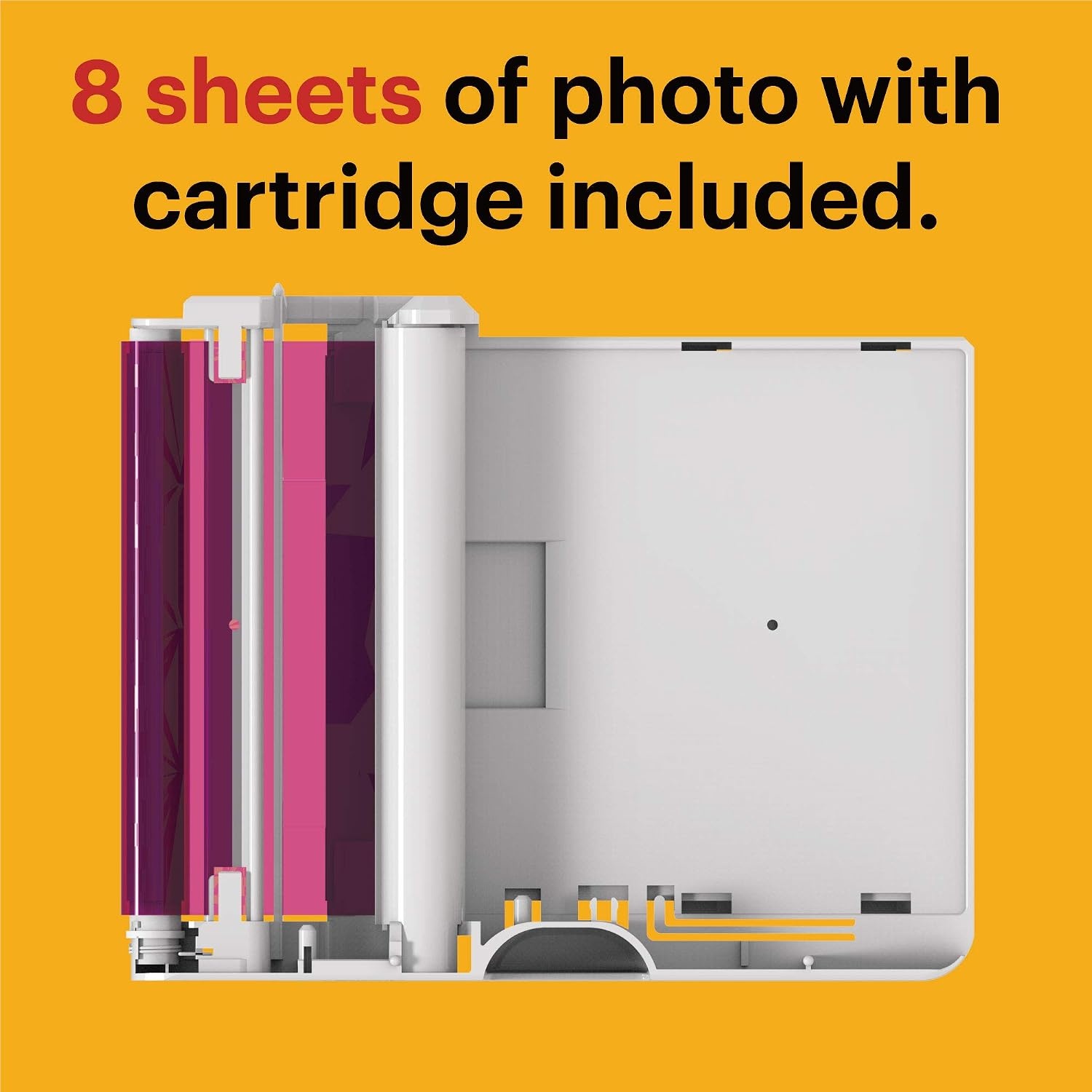 image:imageKODAK AllNew Mini 3 Square Instagram Size Bluetooth Portable Photo Printer with 4PASS Technology White
